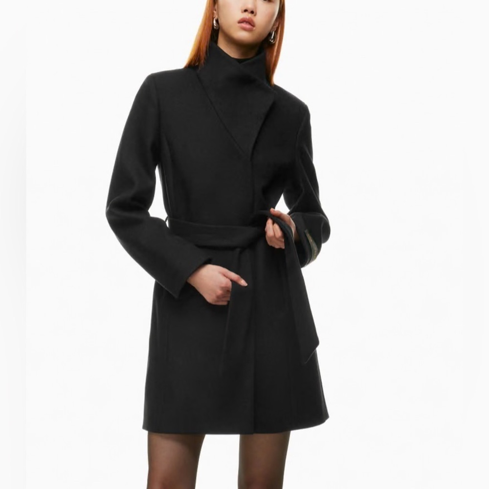 Babaton Wool Black Coat XS